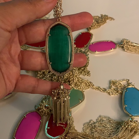 Kendra Scott Rayne Stone Tassel Necklace - Picture 11 of 16